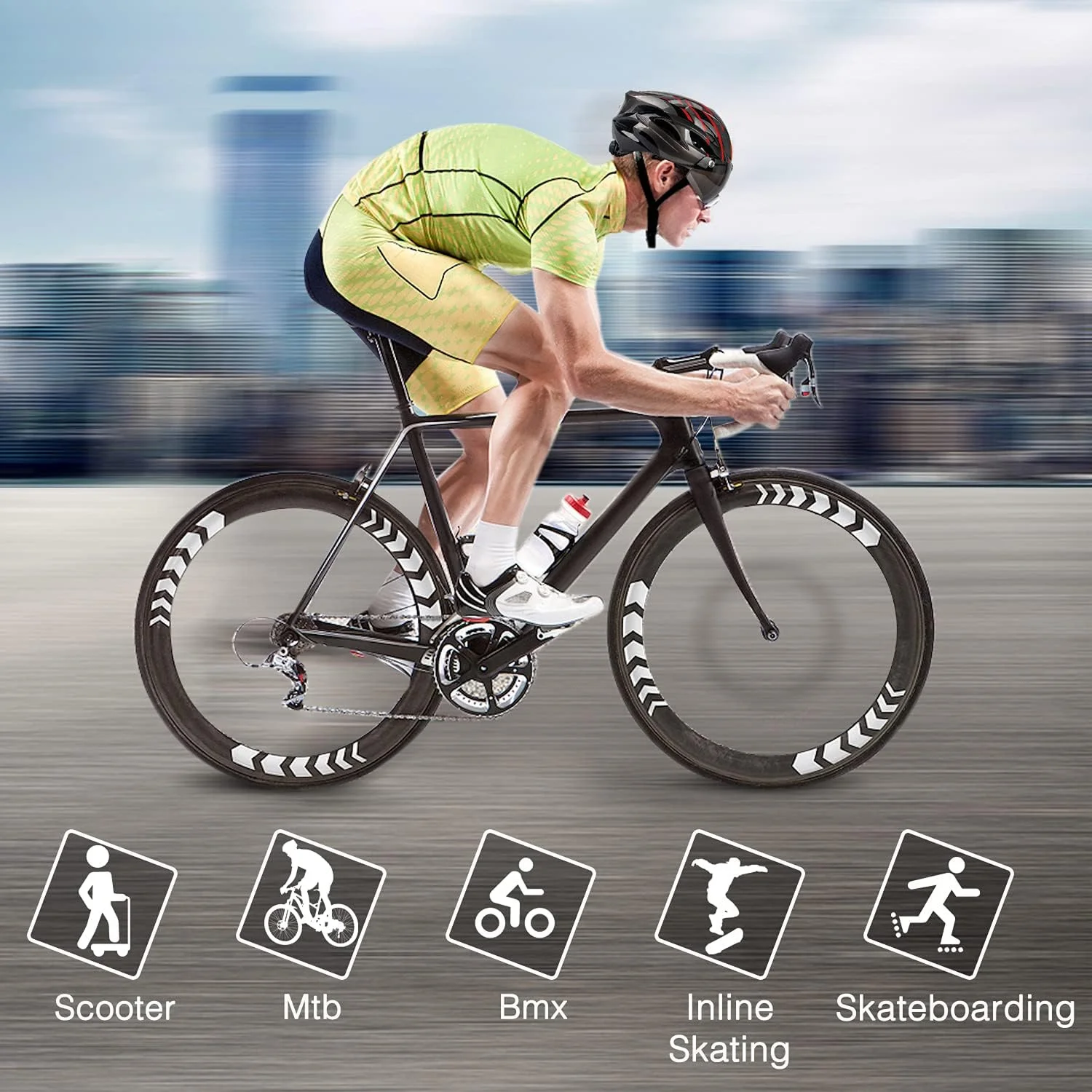 Scopi di utilizzo del Casco Bici Shinmax con Luce LED e Visiera Magnetica Staccabile