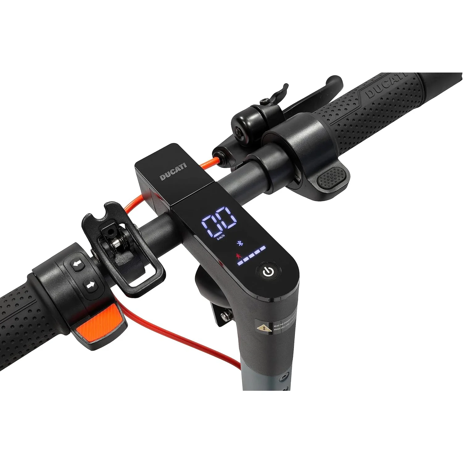 Dettaglio display del Monopattino Elettrico Ducati Pro I Evo Max Safe Ride