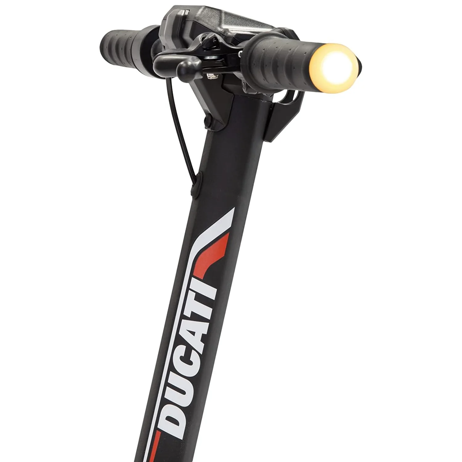 Dettaglio del manubrio del Monopattino Elettrico Ducati Pro II Evo
