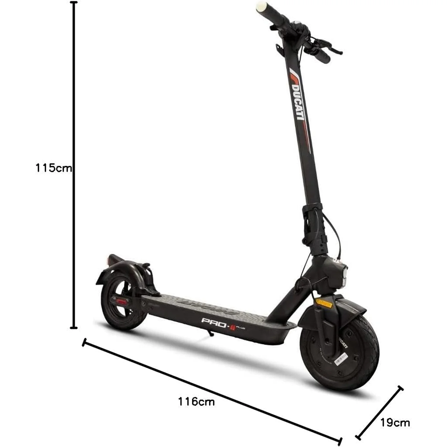 Dimensioni del Monopattino Elettrico Ducati Pro II Plus