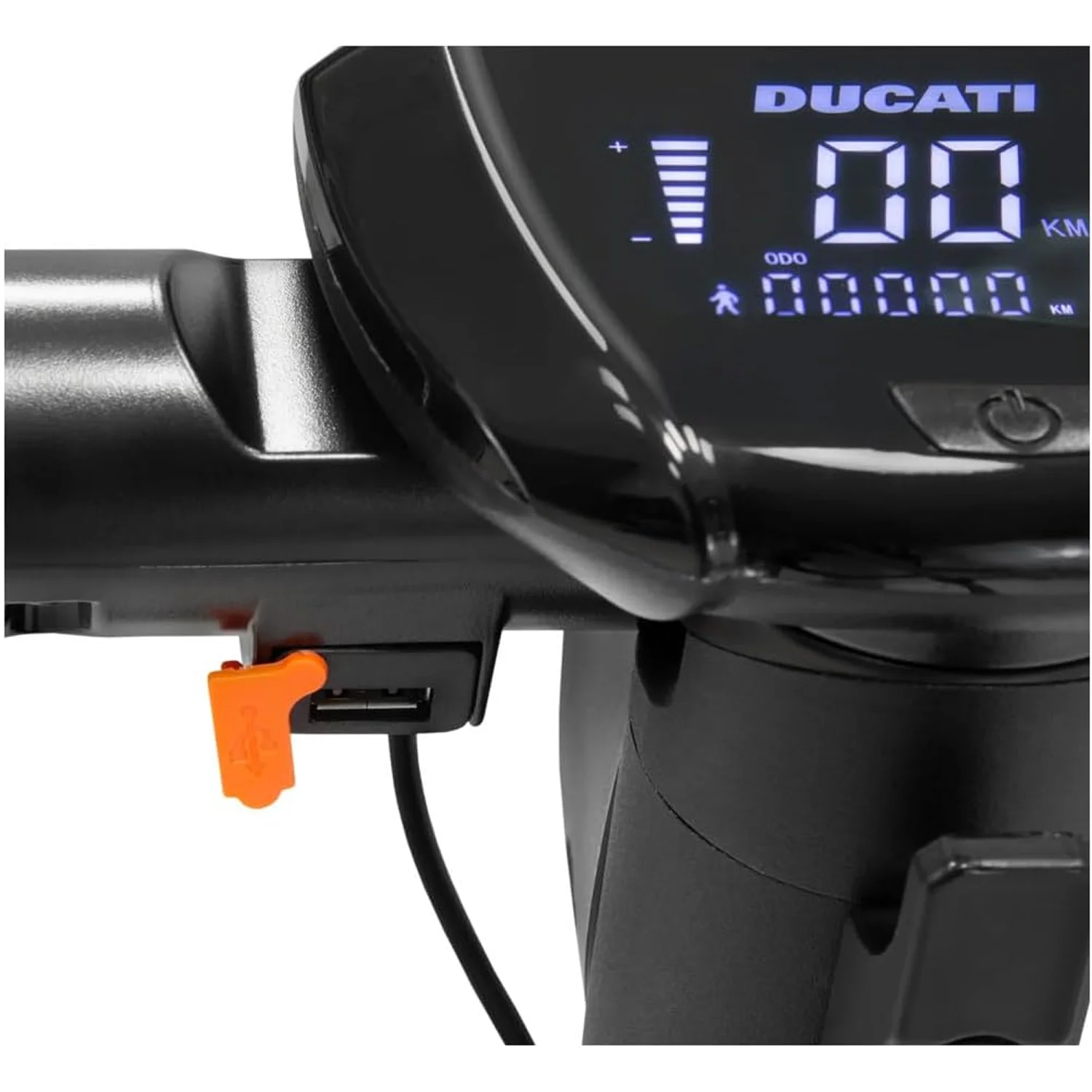 Dettaglio del display del Monopattino Elettrico Ducati Pro III R