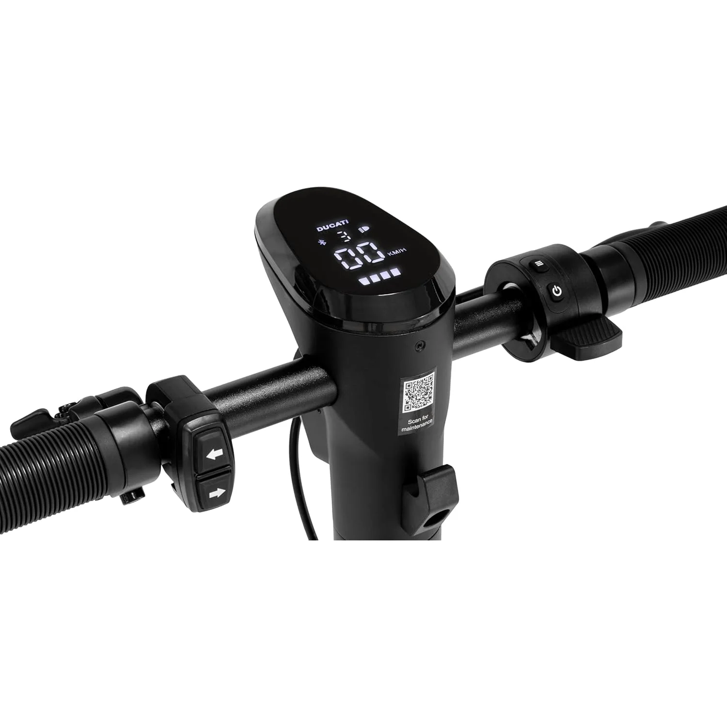 Dettaglio display del Monopattino Elettrico Ducati Scrambler City Cross-E X Street