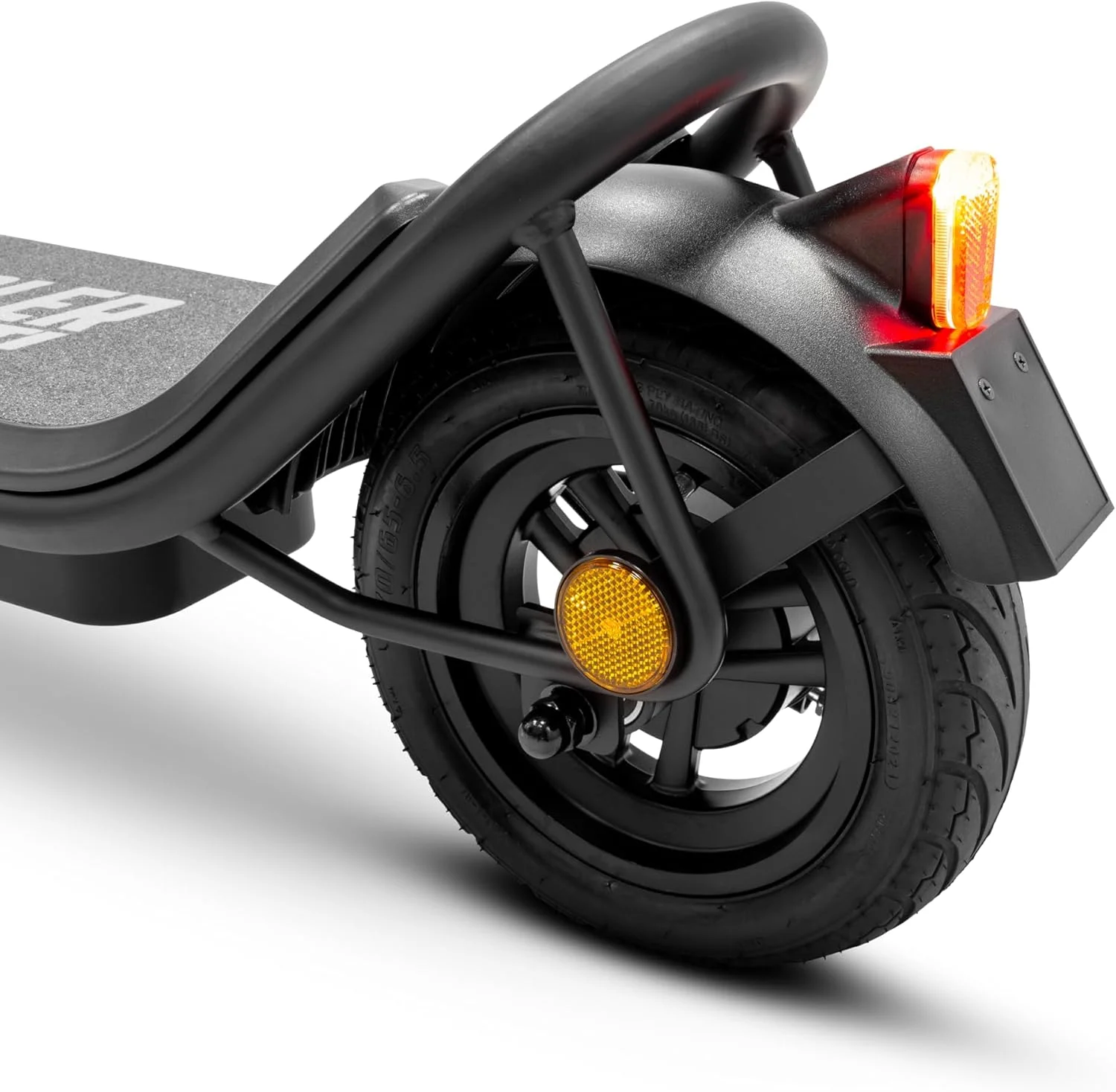Dettaglio ruota posteriore del Monopattino Elettrico Ducati Scrambler City Cross-E X Street