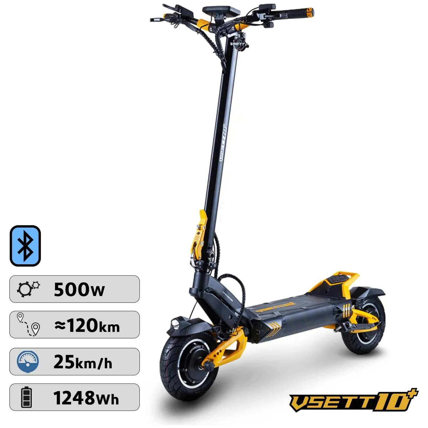 Dettagli tecnici del Monopattino Elettrico Vsett 10+ Light