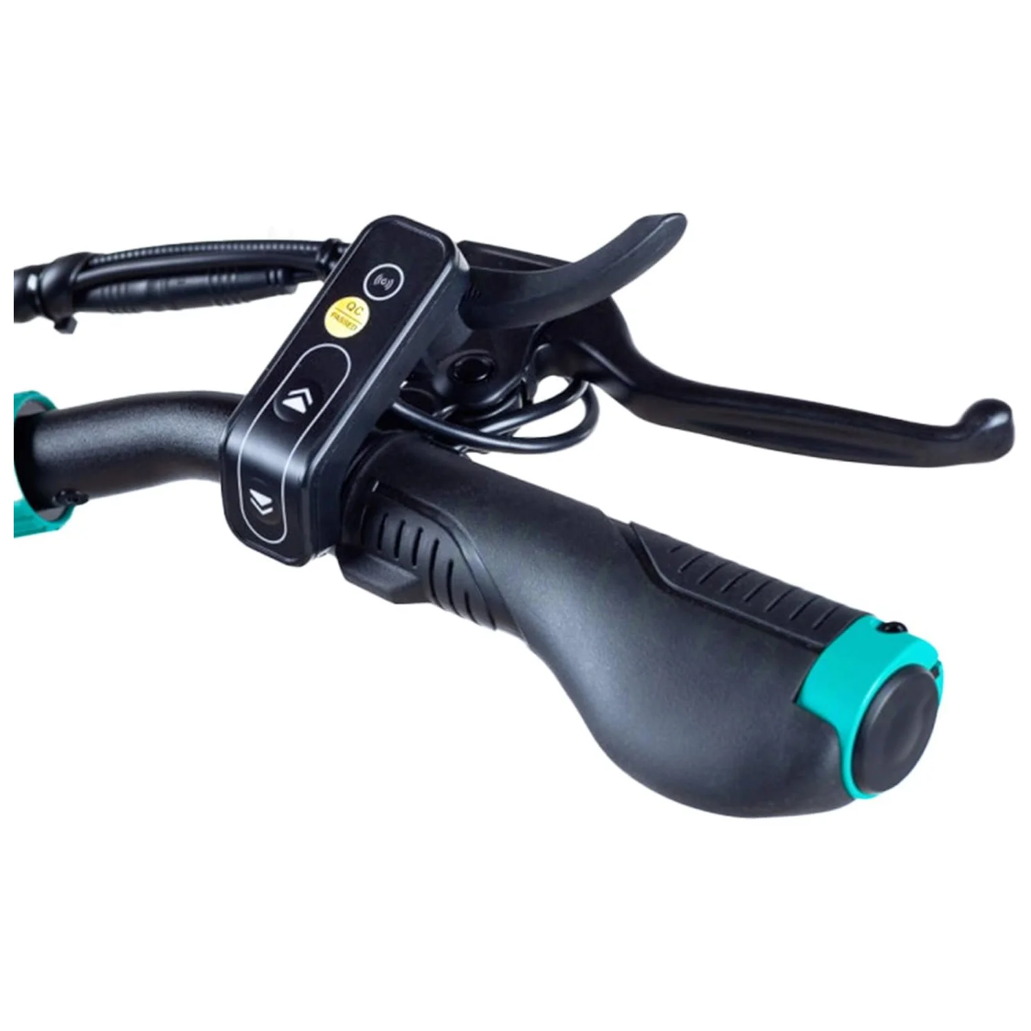 Dettaglio della manopola destra del Monopattino Elettrico Vsett 9 Plus Pro
