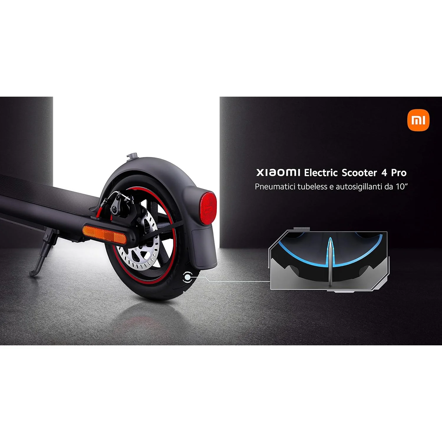 Dettaglio pneumatico del Monopattino Elettrico Xiaomi 4 Pro