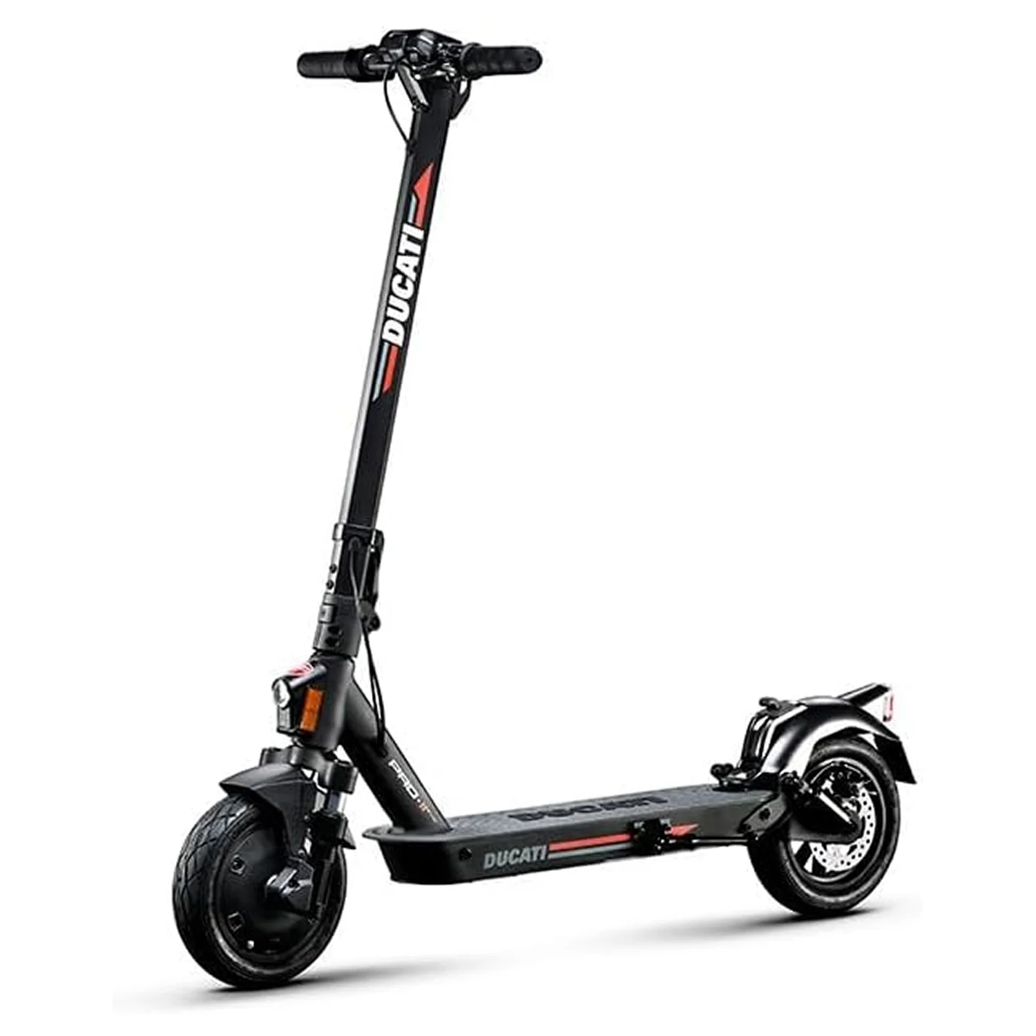 Vista frontale del monopattino elettrico DUCATI II Evo Advanced Safety